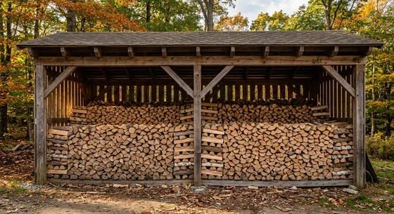 Укладка дров в Электростали, улица Сосновая, 39